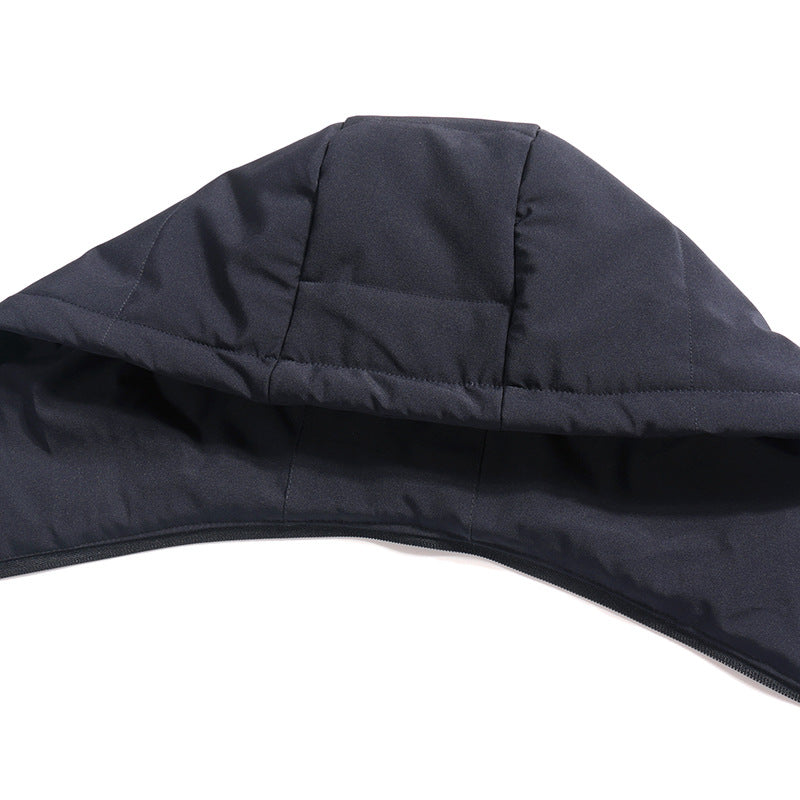 Herren Wattierter Winterparka mit Kapuze, winddichte und isolierende Thermojacke Drune