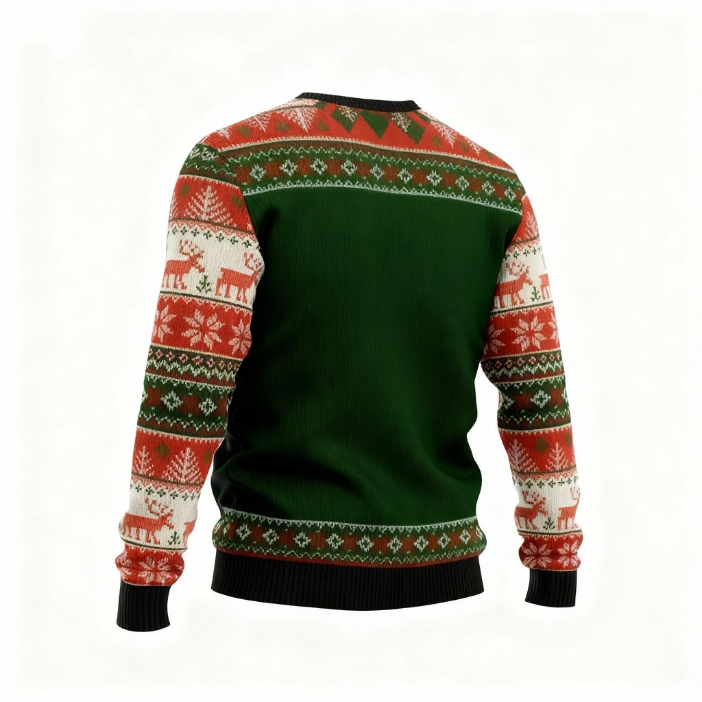 Drune | Skull Print - Festival der Holiday Prints Hässlicher Pullover
