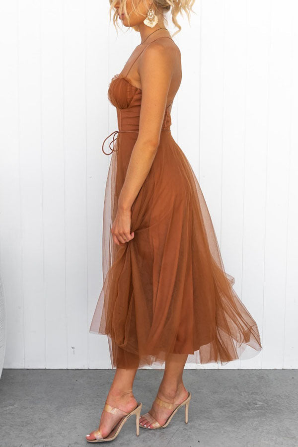Drune - Modernes prinses chiffon Kleid