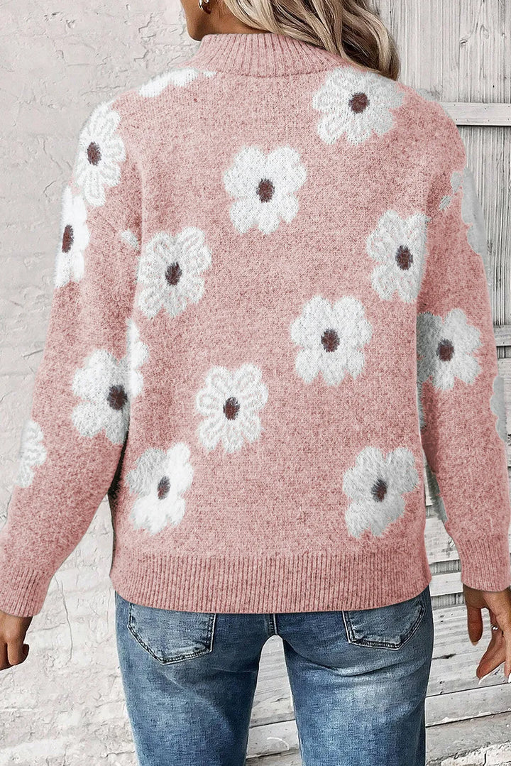 Drune | Pullover mit Blumenmuster für Frauen