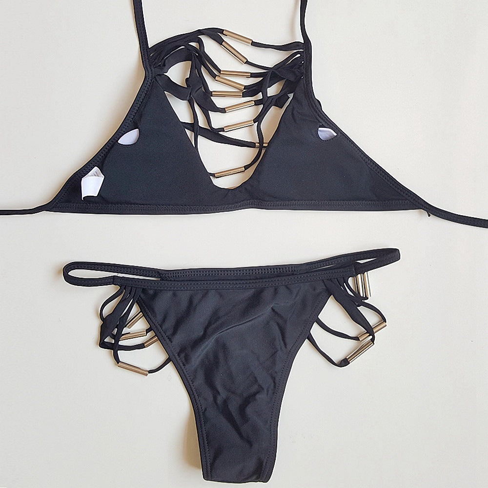 Damen Hochmodernes Bikini-Set mit stylischen Cut-Outs Drune