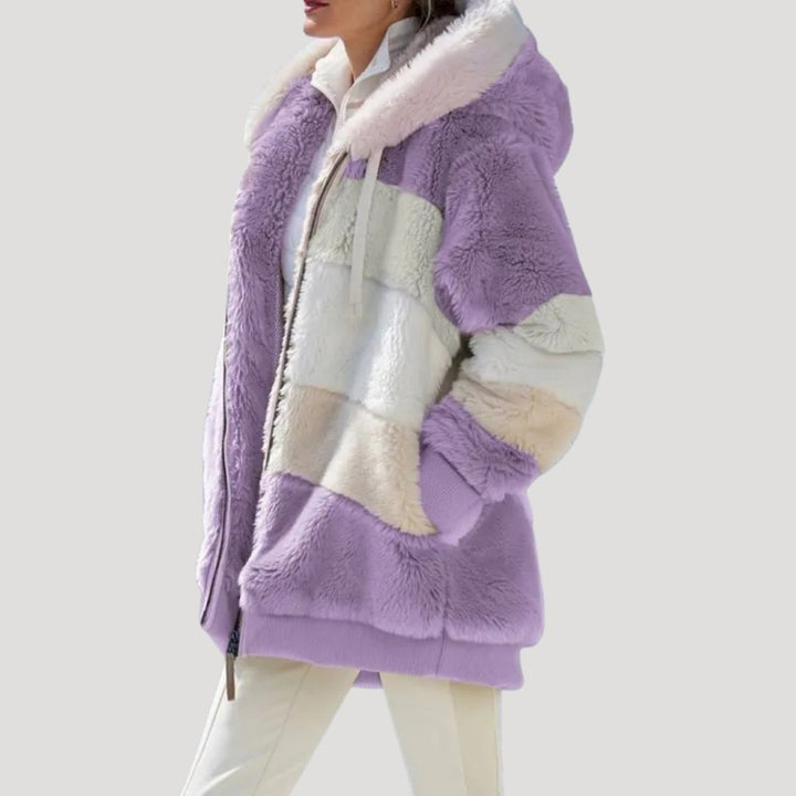 Drune | Damen Fluffy Nep Pelz Winterjacke Cozy Stil