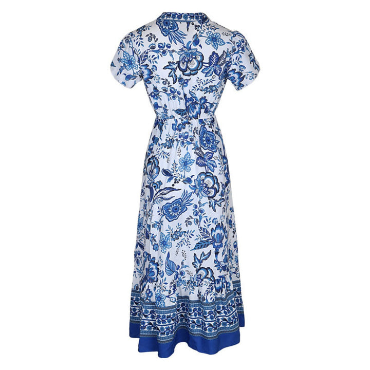 Drune | Retro-Kleid mit ethnischem Print