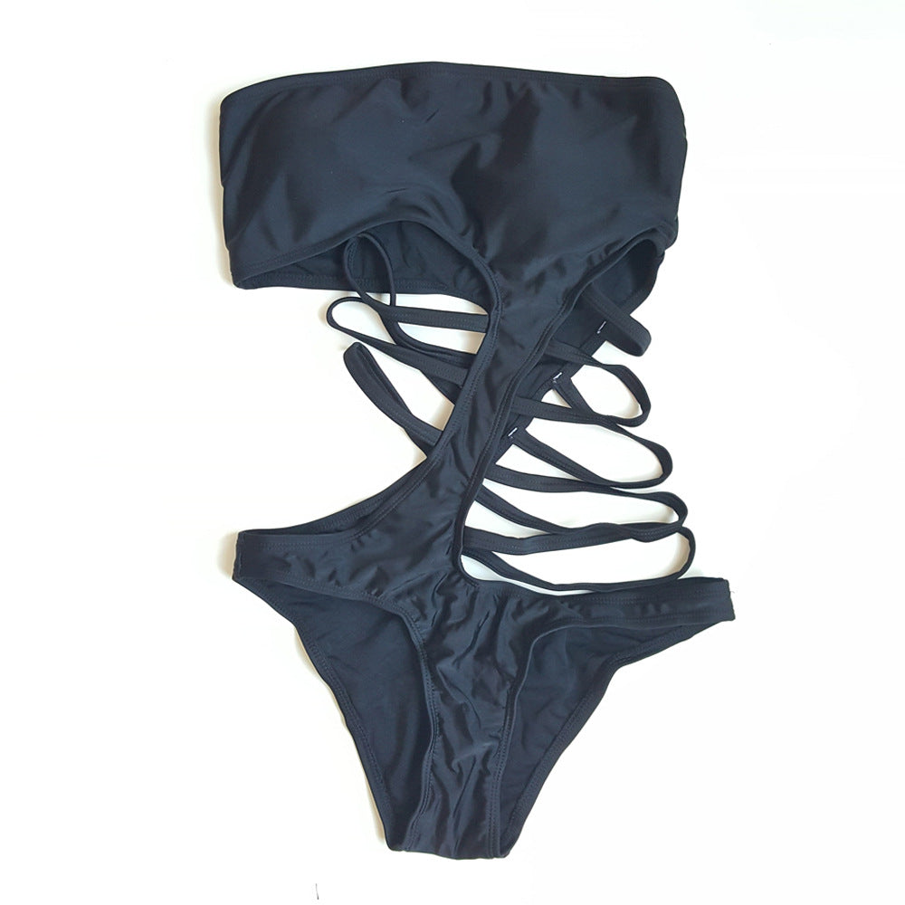 Damen Hochgeschnittenes Badeanzug mit seitlichen Cut-Outs Drune