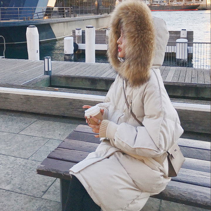 Drune | gepolstertes Jacket mit Pelzkragen für Damen - Diana