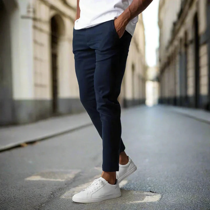 Drune | Slim Fit Chinos Baumwoll Stretch Knöchellang Bequem Und Vielseitig