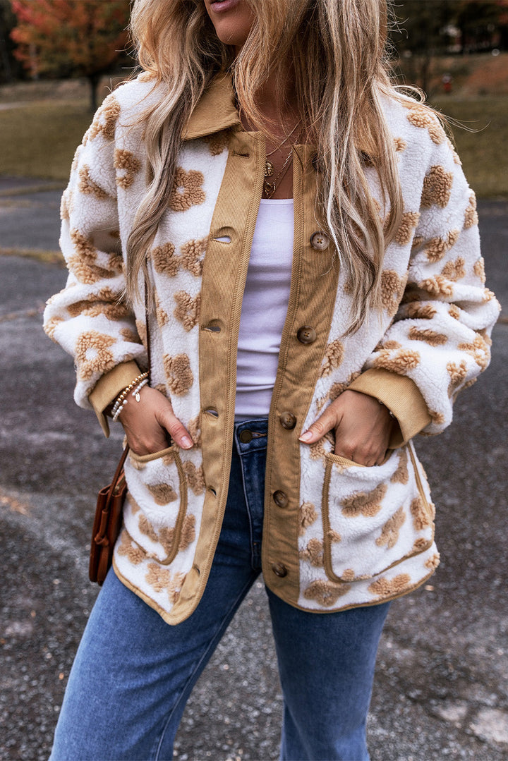 Drune | Fleecejacke Mit Blumenmuster Für Frauen