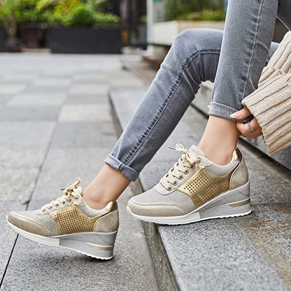 Drune | Orthopädische Sneakers mit Hohem Absatz und Keilabsatz