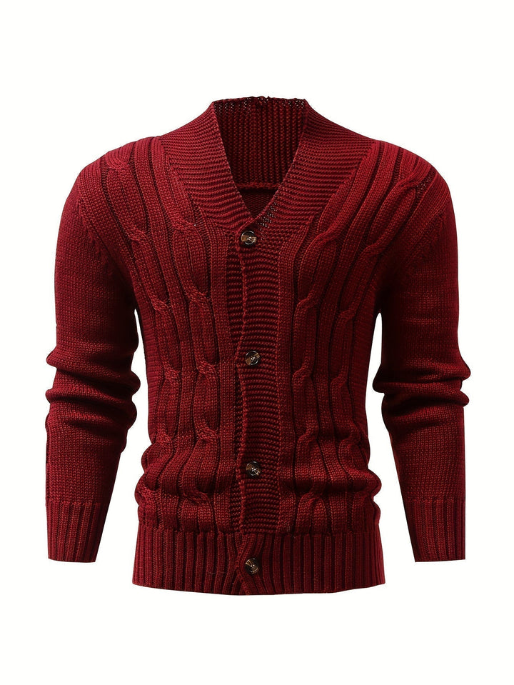 Drune | Zopfstrickjacke mit Knöpfen
