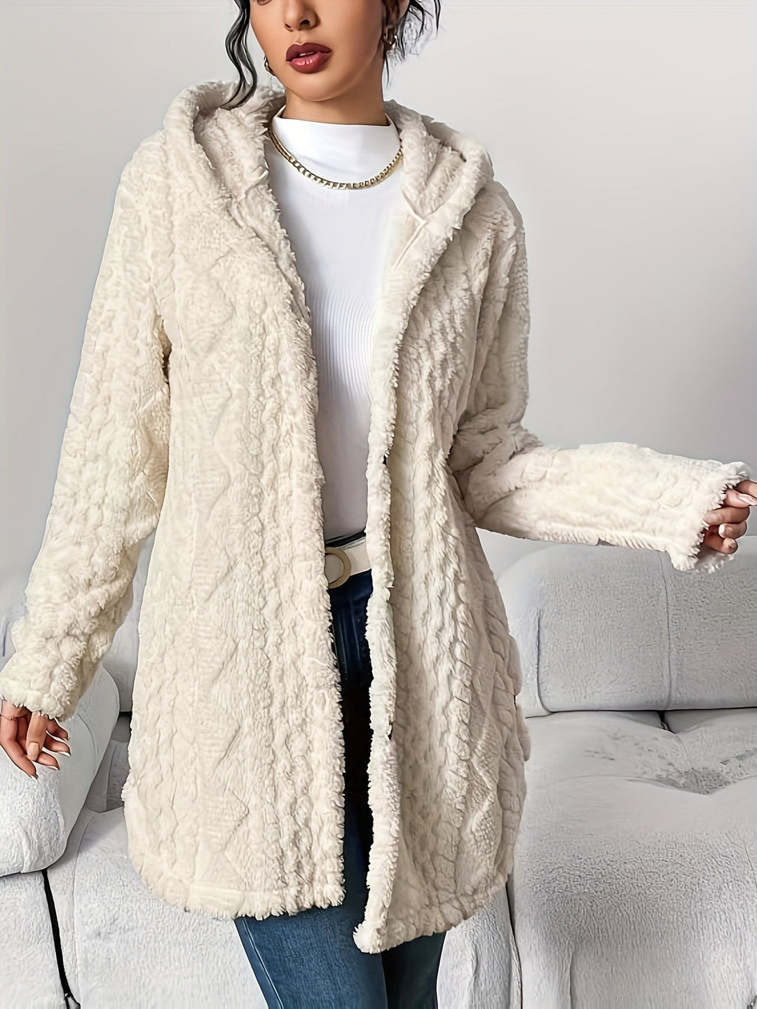 Drune | Lang Damenjacke Mit Kapuze – Marit