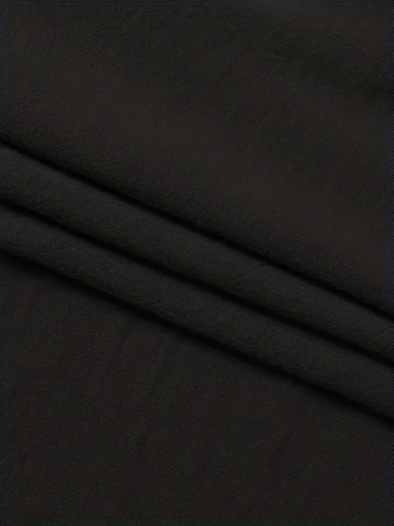 Drune | Einfarbiger Leinen Vielseitiger Spaghetti Jumpsuit