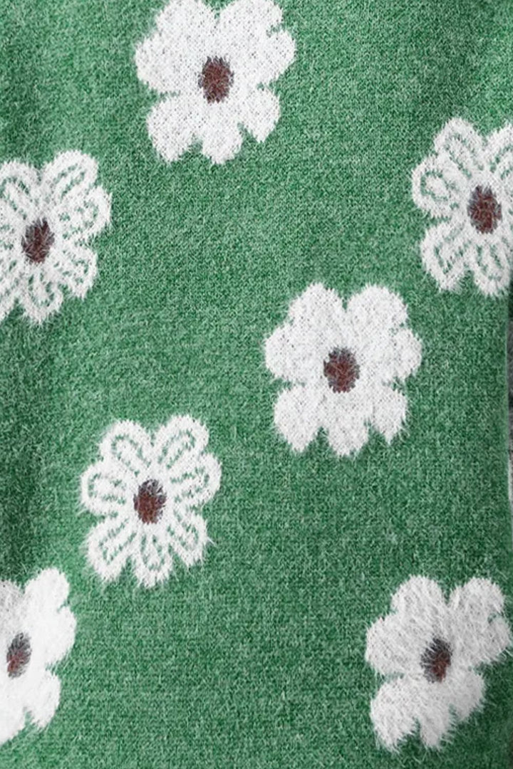 Drune | Pullover mit Blumenmuster für Frauen