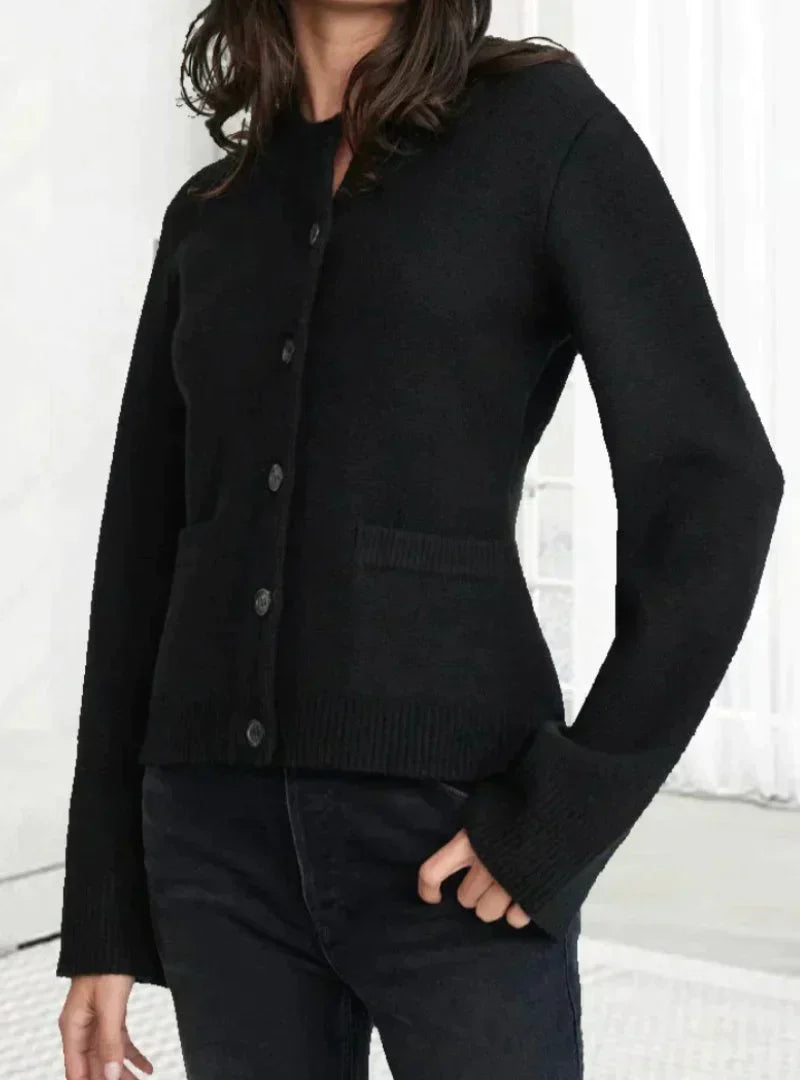 Drune | Weicher Strickcardigan mit Knöpfen für Frauen