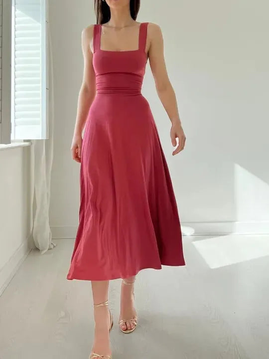 Drune | Dickriemen Midi Kleid