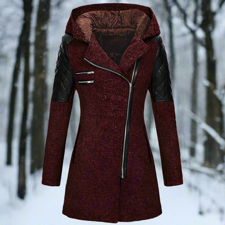 Drune | Winterlicher Woll|Trenchcoat Mit Kapuze