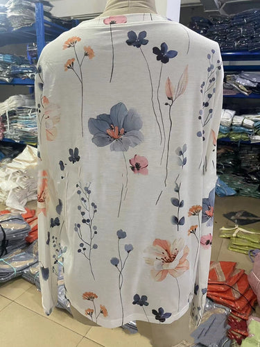 Drune | T-shirt Mit Blumendruck Und Rundhalsausschnitt Für Den Frühling
