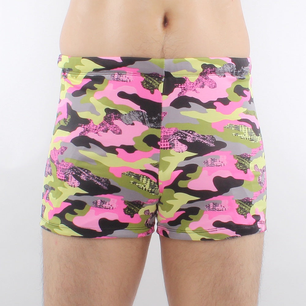 Herren Badeshorts mit buntem geometrischen Muster Drune