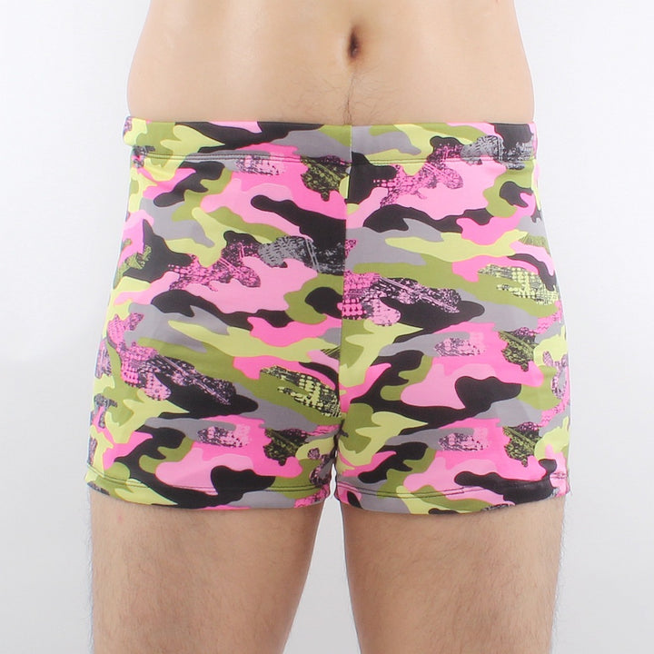 Herren Badeshorts mit buntem geometrischen Muster Drune