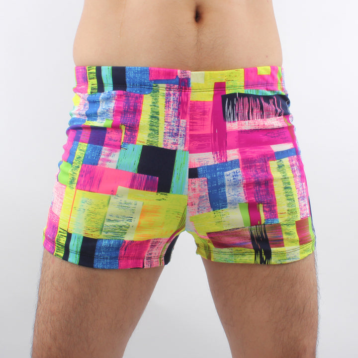 Herren Schwimmshorts mit buntem Muster Drune