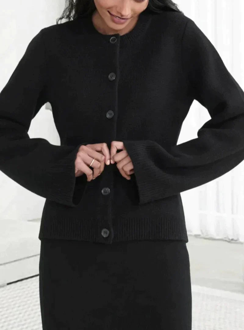 Drune | Strickjacke - Wollmischung - Reguläre Passform - Knopfverschluss - Mit Fronttaschen