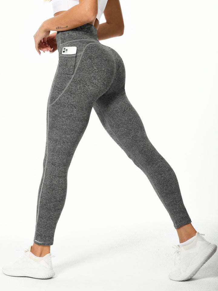 Drune | Weiche Dehnbare Damen Sportleggings Mit Pohebehebung Und Taschen