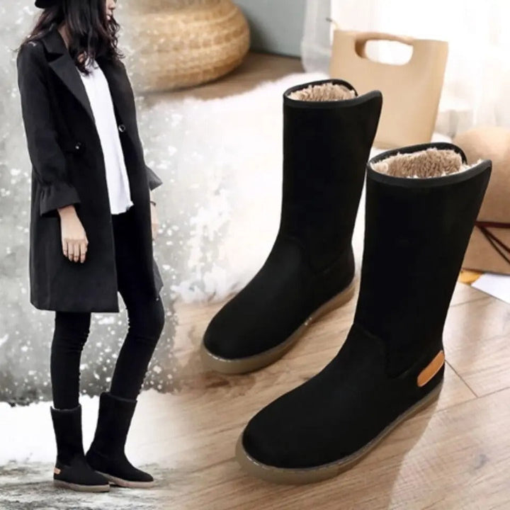 Eliza wasserdichte hohe Stiefel mit Pelzfutter Drune