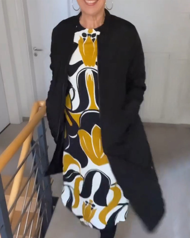 Drune | Rundhals Kleid