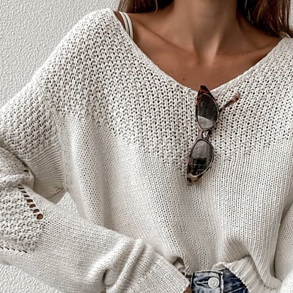 Drune | Lockere Strickjacke mit V-ausschnitt Leicht und Komfortabel Lässiger Chic