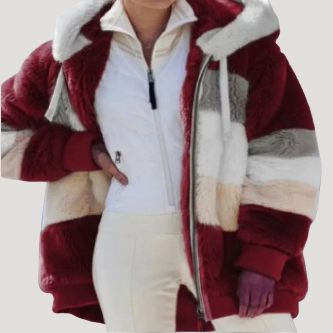 Drune | Damen Fluffy Nep Pelz Winterjacke Cozy Stil