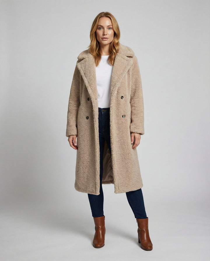 Teddy Kunstfell Mantel Damen | Drune