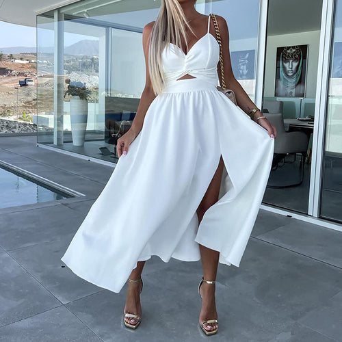 Drune | Hohe Schlitze Cocktailkleid