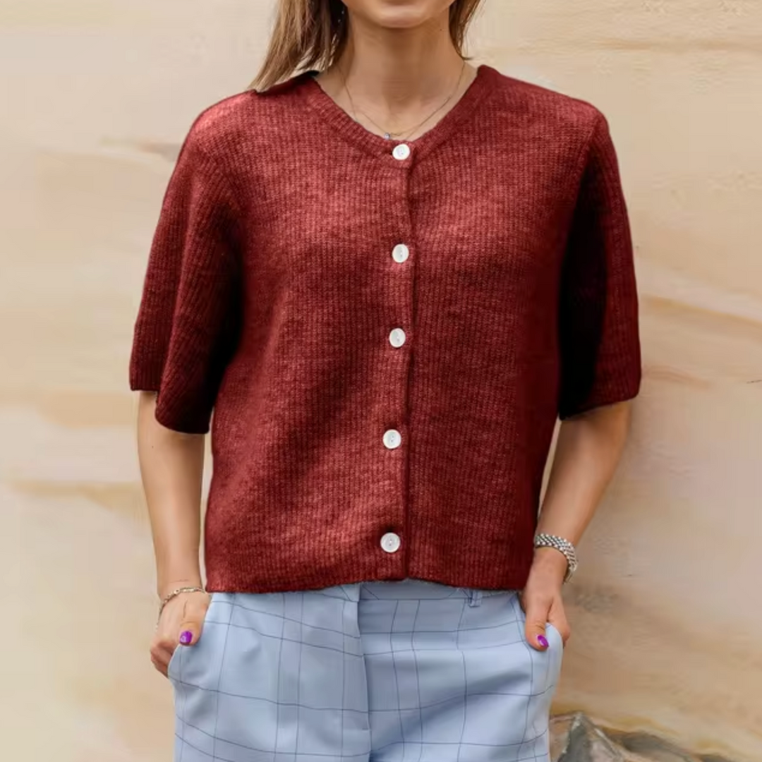 Drune | Kurzes Strick Strickjacke Mit Knöpfen Für Damen