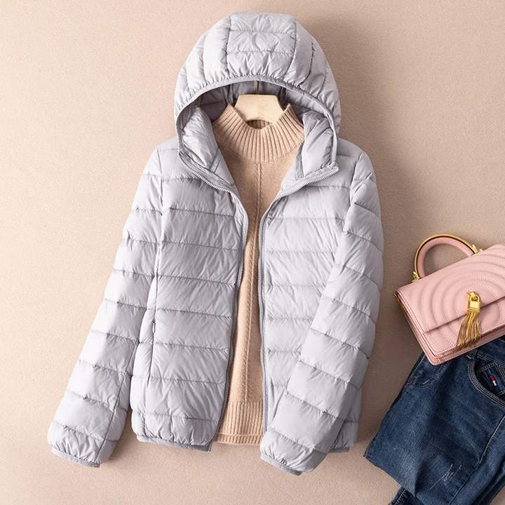 Drune | Steppjacke Leicht mit Kapuze Warm Gefüttert Lässige Passform