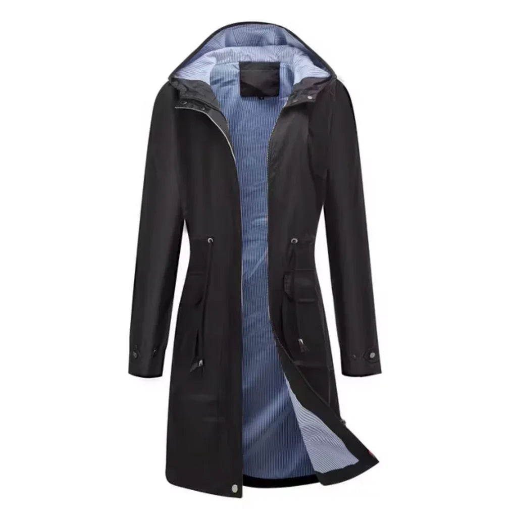 Drune | Kapuze Langes Modell Wasserabweisend Verstellbare Taille Taschen