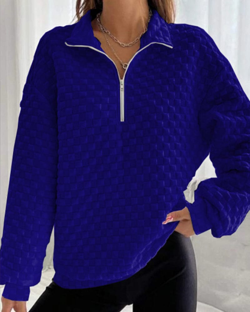 Drune | Zip-up Pullover Chic Modern Stil Ideal für den Winter
