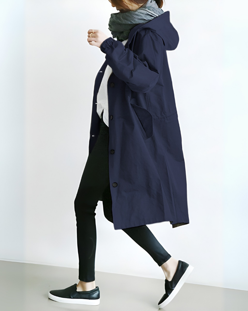 Drune | Klassischer Trenchcoat mit Kapuze