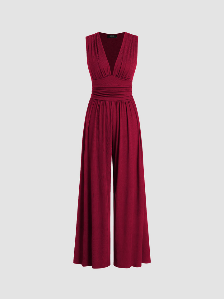 Drune | Eleganter Damen Jumpsuit Mit V-Ausschnitt Für Frauen