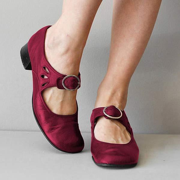 Drune | Orthopädische Vintage-Schuhe mit Runder Zehenpartie