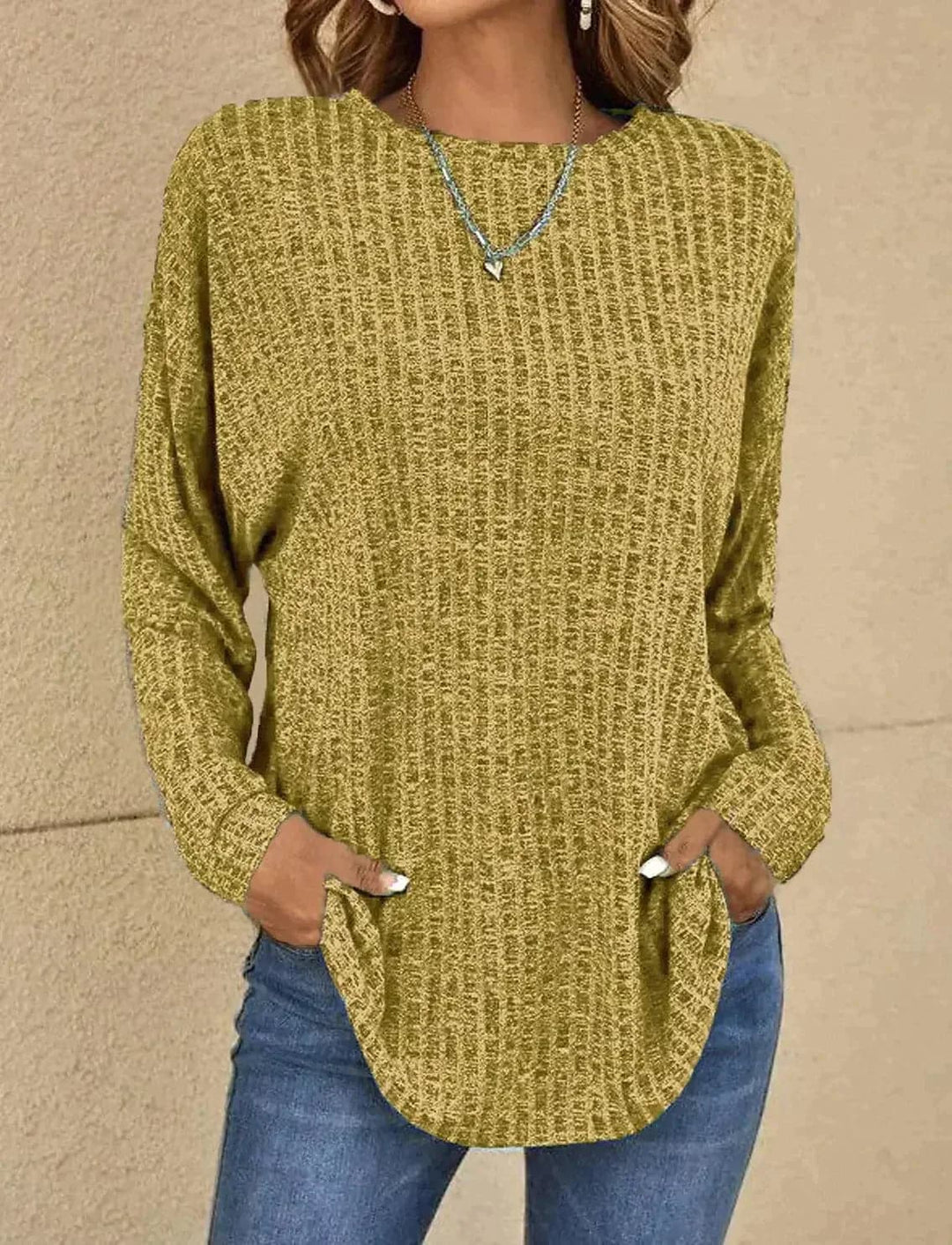 Drune | Strickpullover - Weiches Strick - Lässige Passform - Lange Ärmel Bequem