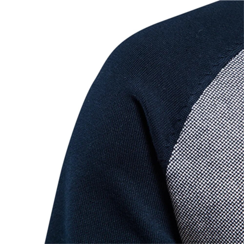 Drune | Warme und lässige College-Strickjacke