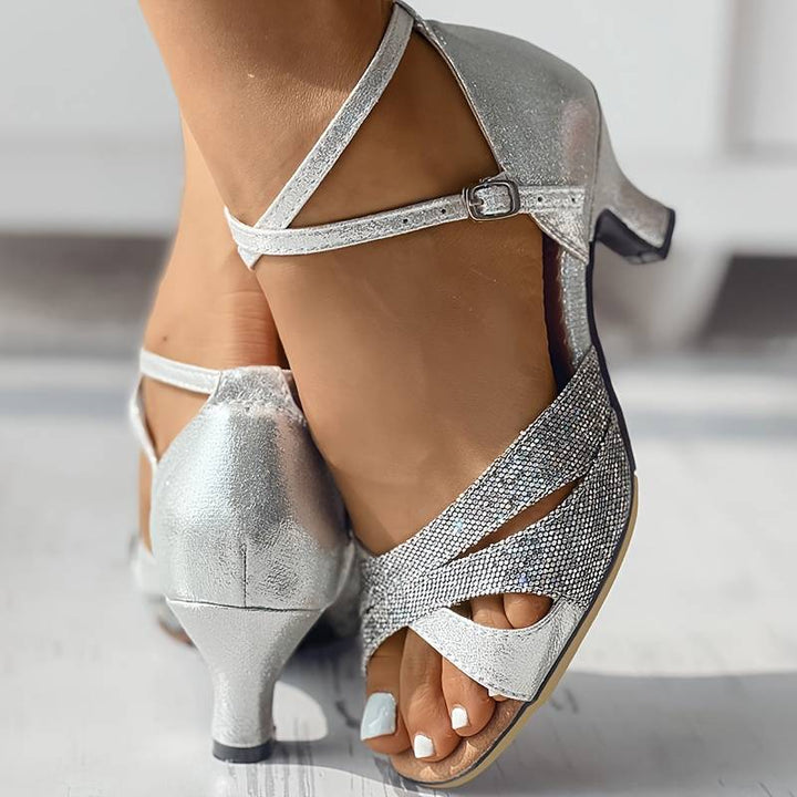 Drune | Elegante Pailletten-Sandalen