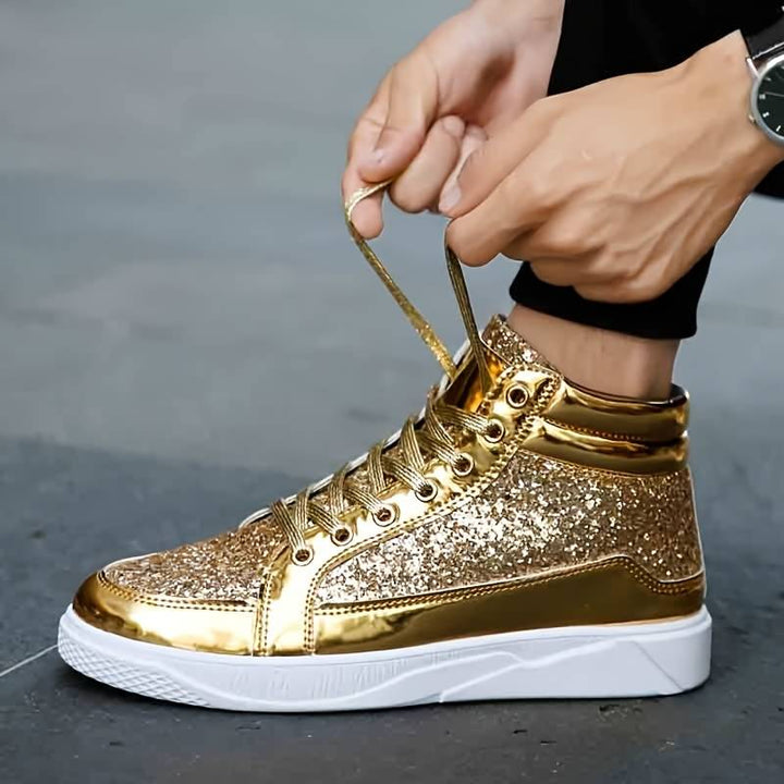 Drune | Herren Basket Schuhe mit Glänzendem Effekt
