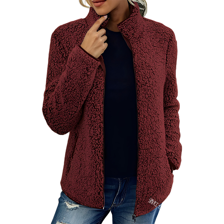 Drune | Eleganter Fleece-Veloursmantel für Damen