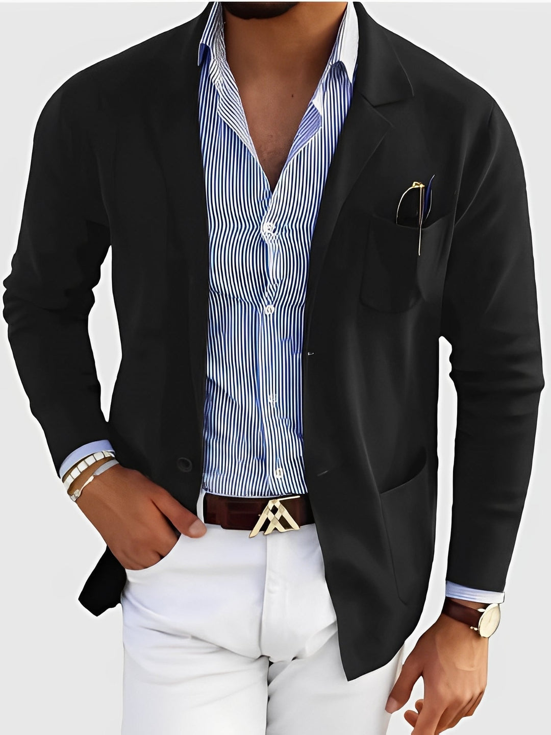 Drune | Eleganter Blazer mit Taschen für Männer