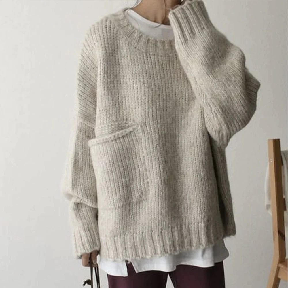 Drune | Eleganter Oversized Pocket Pullover Moderner Winterstil