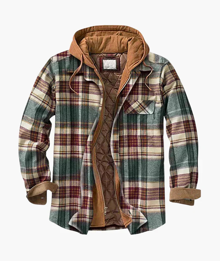 Drune | Flanelljacke Kariert mit Kapuze - Urbaner Freizeitstil für Herbst & Winter