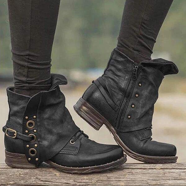 Rutschfeste Ankleboots mit Reißverschluss an der Seite Drune