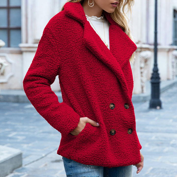 Drune | Dicke Lange Jacke mit Knöpfen für Frauen