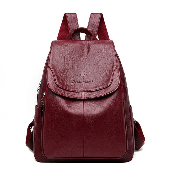 Damen Diebstahlsicherer Lederrucksack Für Stilvolle Frauen