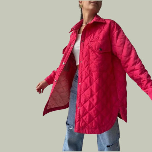 Drune | Klassische gesteppte Jacke mit Druckknöpfen